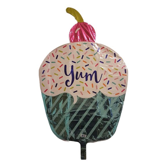 Set of 12 Helium Balloons 26 inch 18 inch Foil Balloons Cupcake Heart Star Party - Picture 3 of 10